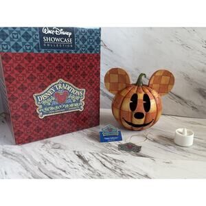Jim Shore 2008 Enesco Disney Traditions - Happy Halloween Mickey Jack-o-lantern
